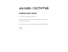 Tablet Screenshot of amandachetwynd.com